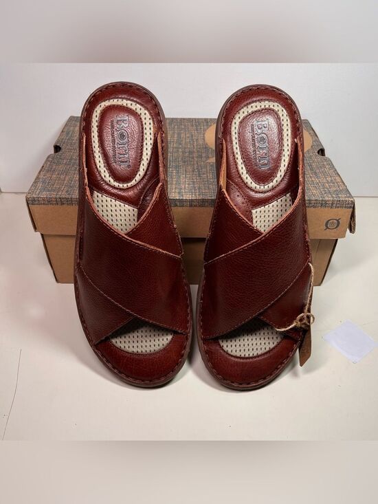 Born Mens Marco Full Grain Leather Slide Sandals main image 5